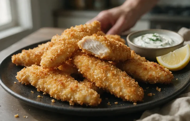 Aiguillette de poulet pané : recette croustillante facile