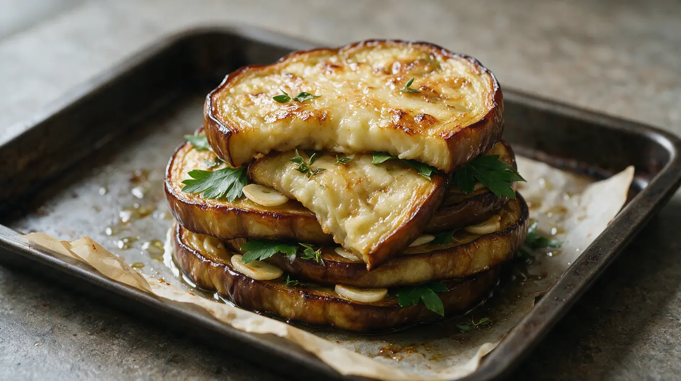 Aubergines au four grillées : recette facile et savoureuse