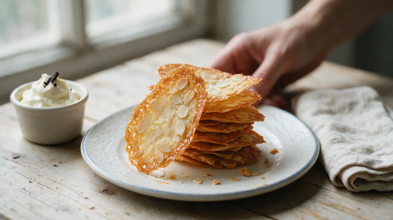 Tuiles aux amandes croustillantes : recette facile et légère