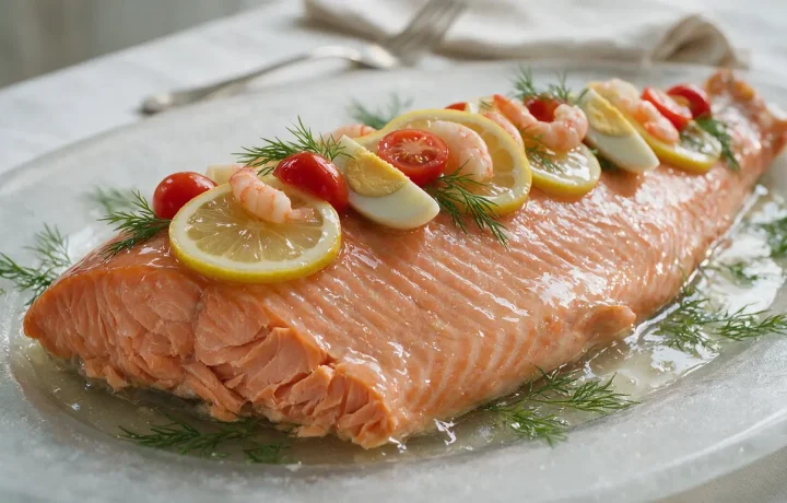 Saumon en Bellevue : recette facile et raffinée en gelée