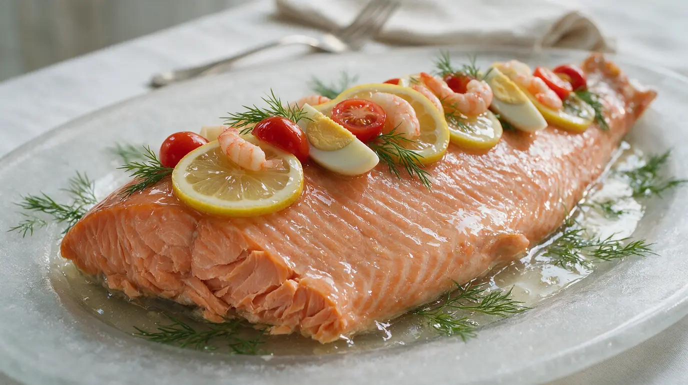 Saumon en Bellevue : recette facile et raffinée en gelée