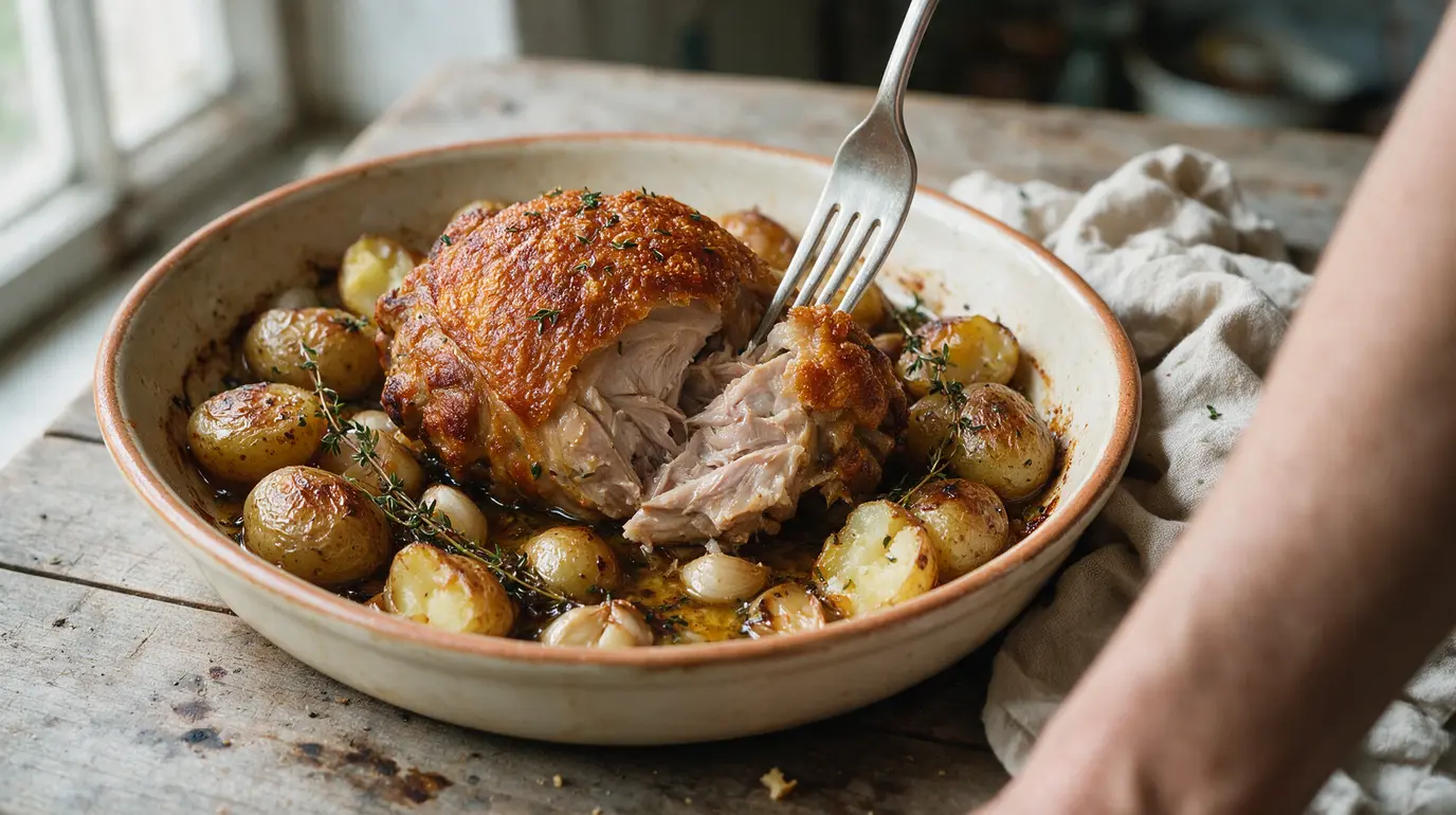 Jambonnette de dinde : recette confite facile et savoureuse