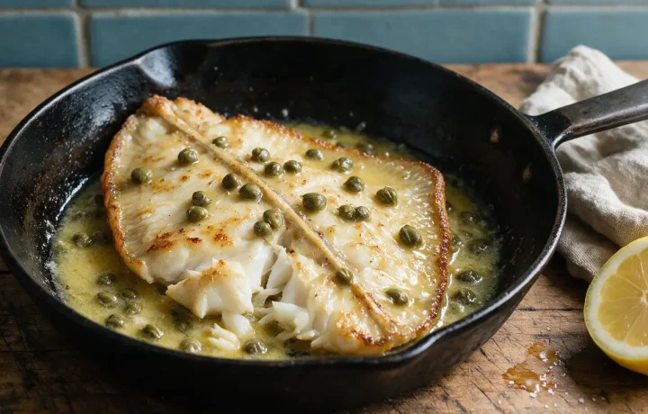 Recette raie à la poêle : cuisson facile au beurre citronné