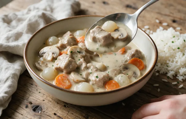 Sauce pour blanquette de veau : la recette onctueuse facile