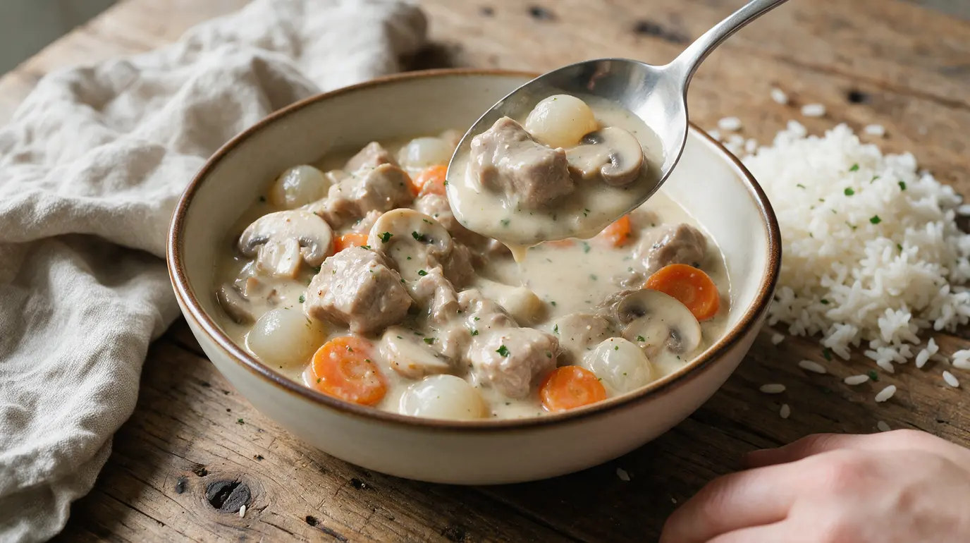 Sauce pour blanquette de veau : la recette onctueuse facile
